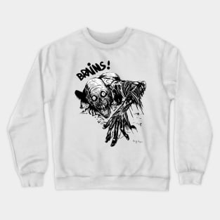 Tarman Crawling Black and White Crewneck Sweatshirt